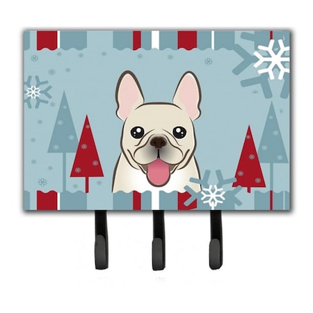 Carolines Treasures Winter Holiday French Bulldog Leash and Key Holder BB1734TH68