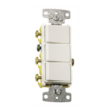 Hubbell Wiring -Pro 15 Amp 2-Position/3-Way Combination Switch (White) RCD111W