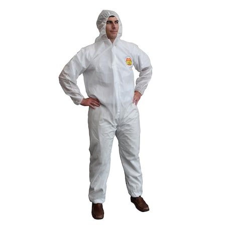 C-Max Protective Coverall, White, 2XL, PK25 SMS3002XL
