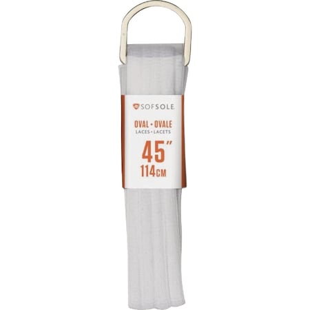 Sof Sole 45'' White Athletic Shoe Laces 84735