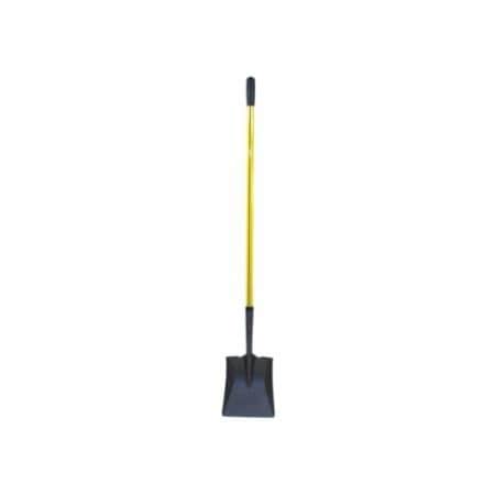 Nupla Square Point Shovel, Hollow Back, 48 in Fiberglass Butt Grip Handle 545-69-148