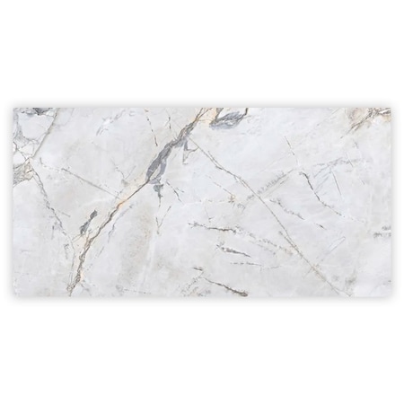 Apollo Tile 24 x 48 in. Polished Pale Gray Porcelain Large Format Wall and Floor Tile 15.5 sq ft/case, 2PK IMP88MTZ2448A