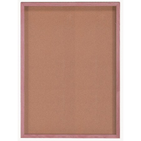 Aarco Souvenir and Memorabilia Display Case Cherry 36"x48" CBC3648S