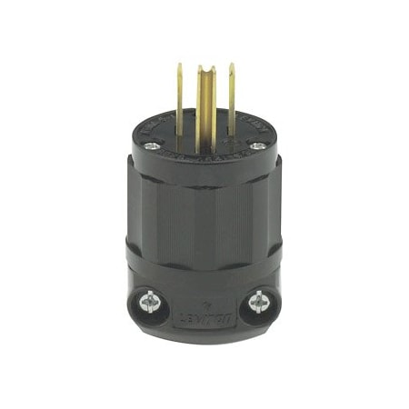 Leviton Industrial Grade Plug, Power Indication, 15 Amp, 125 Volt 5266-PLB