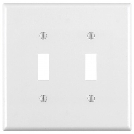 Ezgeneration White 2 Gang Toggle Wall Plate EZ751017