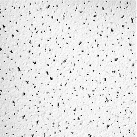 Armstrong Fine Fissured Ceiling Tile, 24 in W x 24 in L, Square Lay-In, 15/16 in Grid Size, 16 PK 1728ABL