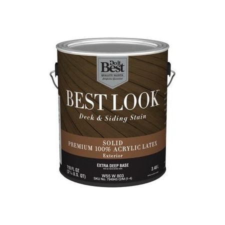 Do It Best Best Look Solid Deck & Siding Exterior Stain Extra Deep Base 1 Gal. W55W00803-16