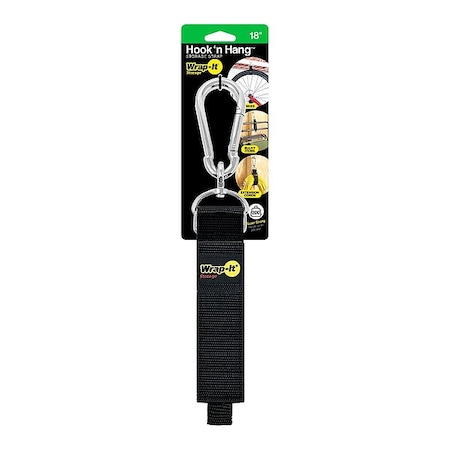 Wrap-It Storage Hook-and-Loop Cable Strap, Polypropylene 100-HNH-18BL