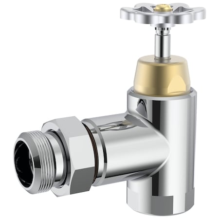 Delta Commercial Instit Parts 1 in Union Angle Stop Complete In Chrome 060862A