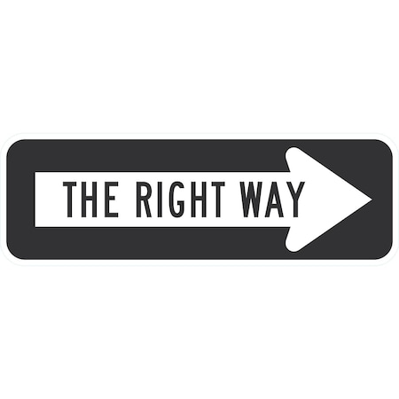 Lyle The Right Way >, 24x8, Engineer Grade, White G-14507-EG_24x8