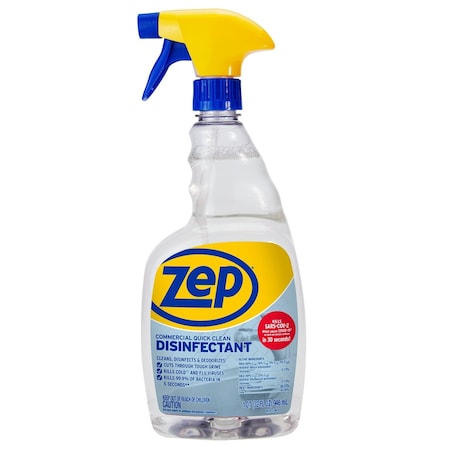 Zep Quick Clean, Disinfectant, 32oz, PK12 ZUQCD32