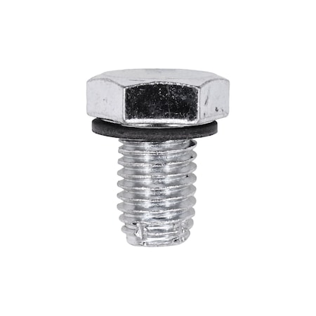 Auveco Oil Drain Plug with Gasket Single Oversize M12-1.75, 5PK 19619