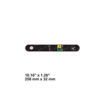 Jlg REPLACEMENT DECAL, STOP AND AUX POWER 1001207105