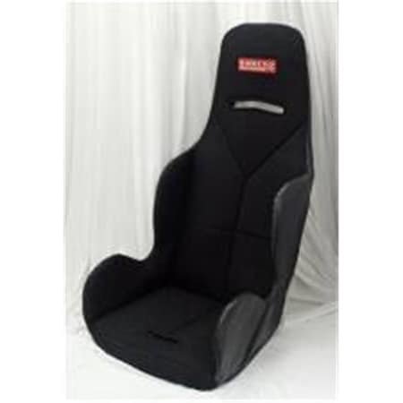 Kirkey 16411 16 in. Economy Drag Seat Cover - Black Cloth KIR16411