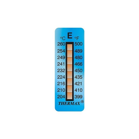 Thermax Temperature Indicating Label, PK10 08STHMRNGED01PK