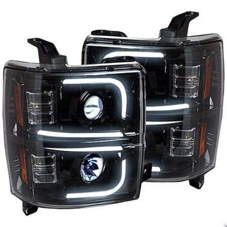 Recon 14-15 SILVERADO 1500(3RD GEN)PROJECTOR HEADLIGHTS W/ULTRA HIGH POWER S 264275BKC