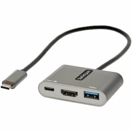 Startech.Com USB C Multiport Adapter, PD, HDMI 4K CDP2HDUACP2