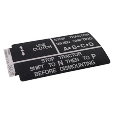 John Deere LABEL, JOHN DEERE OEM R93056 R93056
