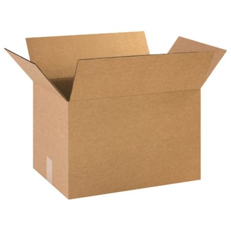 Partners Brand 18 in x 12 in x 12 in Heavy-Duty Box, Kraft, Corrugate, Single Wall, 44 ECT, 25 PK HD1812
