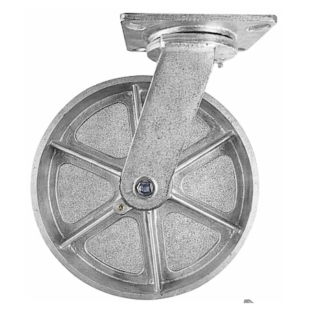 Hyw Products Heavy Duty Caster 12in x 3in Steel Wheel - Swivel 53-12S-A1-SS