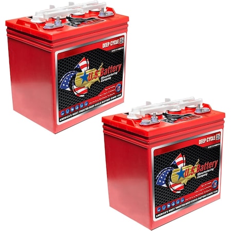 U.S. Battery US-8VGC-XC2 8V 170Ah Deep Cycle Flooded Battery Group GC8, 2PK US 8VGC XC2