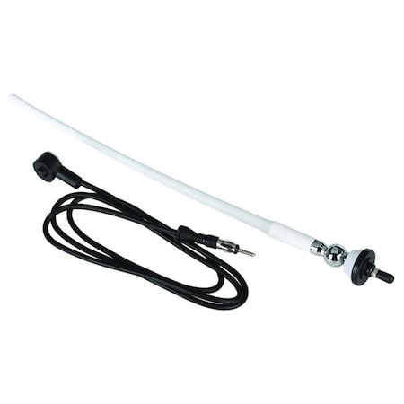 Boss Audio MARINE RUBBER ANTENNA WHITE Finish MRANT12W