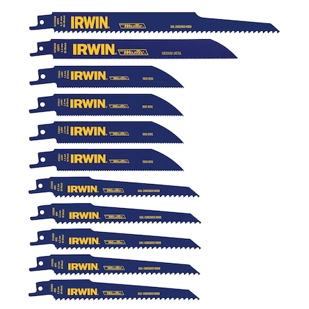 Irwin Reciprocating Saw Blade Set, 11-Pieces 4935496