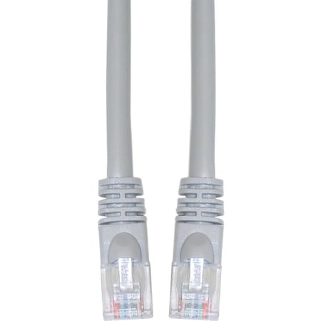 Cable Wholesale Cat6 Gray Copper Ethernet Patch Cable, Snagless/Molded Boot, POE Compliant, 25 foot 10X8-02125