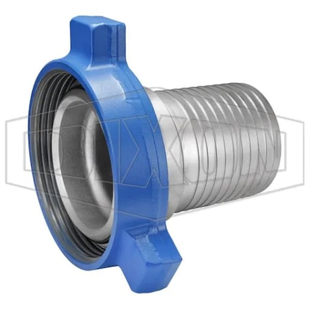 Dixon FIG 206 1 pc Male Frac Fitting with Nut and O-Ring, 6 in Nominal, Iron/Steel/Forged Steel Nut, Domes HUM206600CS
