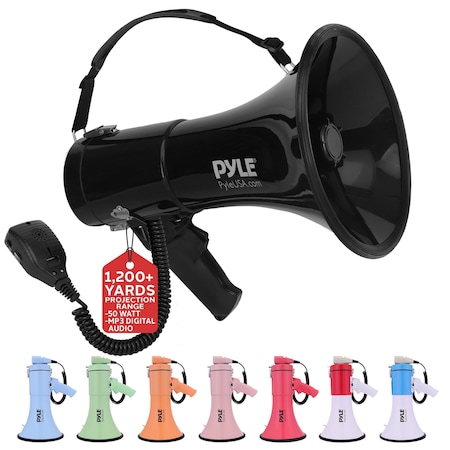 Pyle 50W Megaphone Bullhorn PMPRA514BK