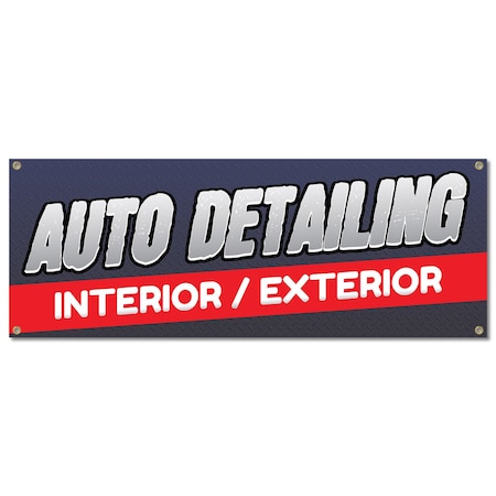 Signmission Auto Detailing, 18 Inch, Banner B-30341