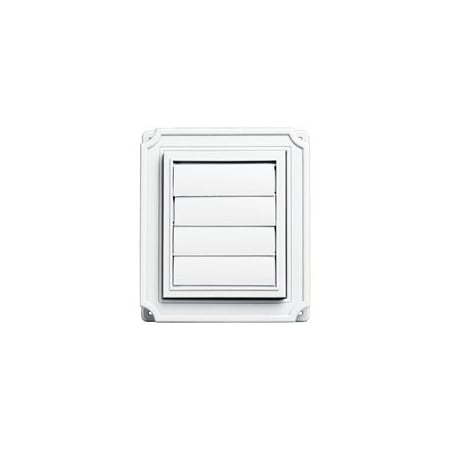 Builders Edge BUILDERS EDGE 140037079001 Exhaust Vent, 12 sq-in Net Free Ventilating Area, White 140037079001