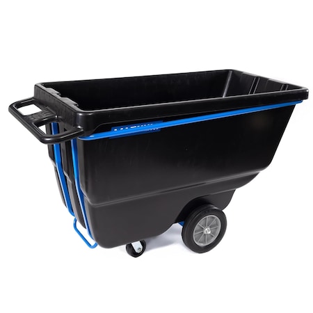 Magnum Tool Tilt Truck, 1 Cu. Yd. Covered Capacity Dump Cart with Heavy Duty 12 in Wheels (3-Pack) DUC100-H-03PK
