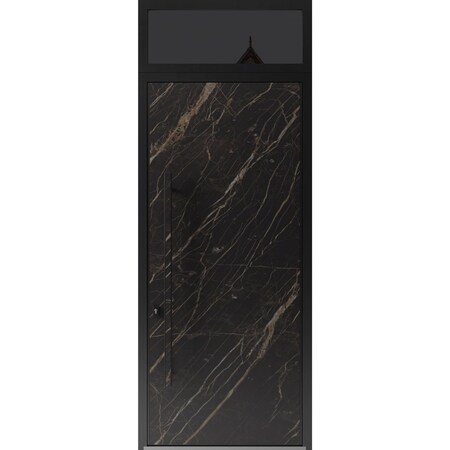 Vdomdoors Steel Door Dekton 0118 Natural Noir 96вЂќ/ Top Exterior Window Sidelite Entry Door Painted W36xH96+ DEKTON0118EXD-NOIR-W36xH96+16-RH-I