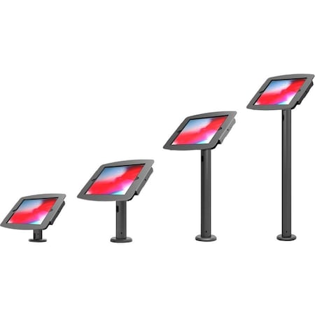 Compulocks iPad 10.2IN Space Enclosure Tilting Stand 8IN Black TCDP01102IPDSB
