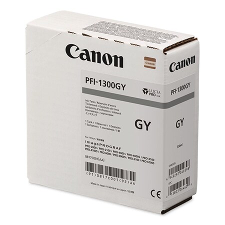 Canon Ink (PFI-1300), Gray 0817C001AA