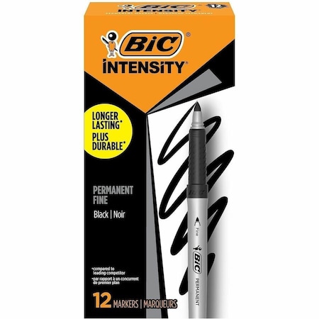 Bic Black Permanent Marker, Fine Tip GPM11BK