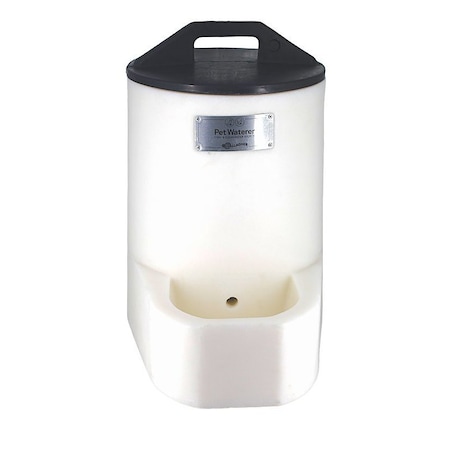 Gallagher Dog Waterer, One-Size, 5 gal Volume, Polyethylene, White A1001