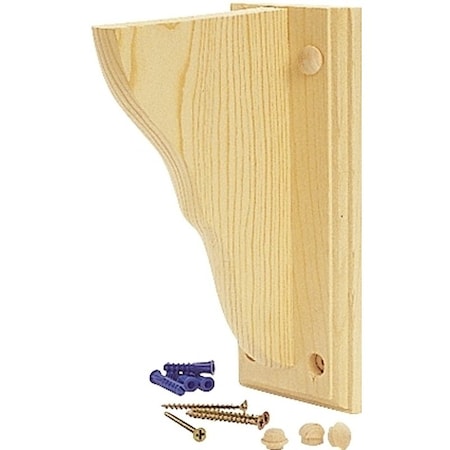 Waddell Shelf Bracket, Pine, Natural 1350