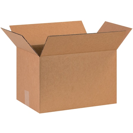 Non-Branded 16 in x 10 in x Shipping Box, Kraft, Corrugate, Single Wall, 32 ECT, 10 PK 161010RP10