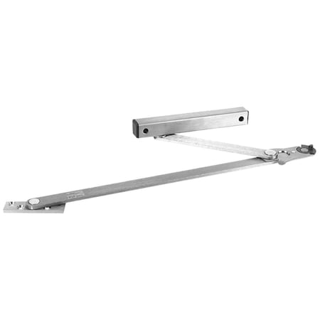 Glynn Johnson Heavy Duty Surface Overhead Stop Only, Size 3, Satin Stainless Steel Finish, Non-Handed 813S-US32D