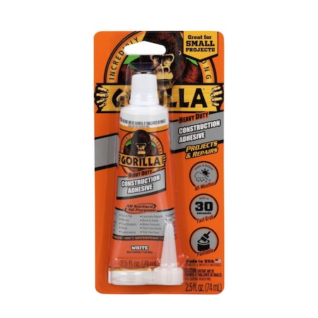 Gorilla All Purpose Construction Adhesive 2.5 oz 8020002