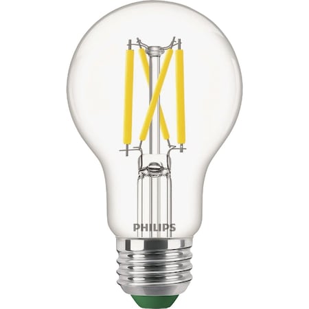 Signify Ultra Efficient 60W Equivalent Daylight Clear A19 LED Bulb, 4PK 592428