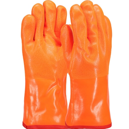 Pip PVC Dipped Glove with Insulated Foam Liner and Rough Finish, 12" Length, 12PK 4344