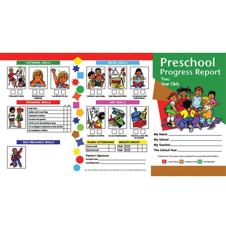 Flipside Hayes Progress Reports Pack for 2 Year Olds, 60PK H-PRC0-6