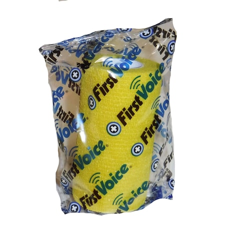 First Voice Self-Adhesive Bandage, 4" x 5yds, Yellow TS-3190-Y