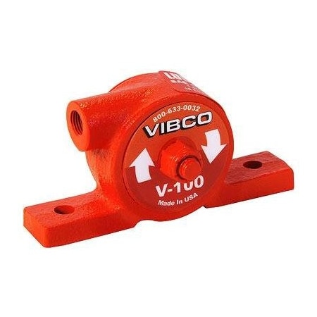 Vibco Pneumatic Vibrator, 55 lb, 24,000vpm, 60psi V-100