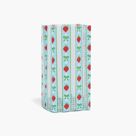 Nashville Wraps Berry Stripe Cello Bags, 4x2.5x9.5 in, 100PK C2BBST