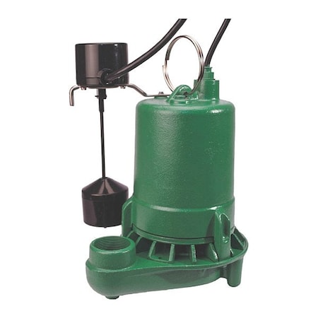 Myers SubmersibleSumpPump, 8ft, 14.25in, 115VAC MSCI33V10