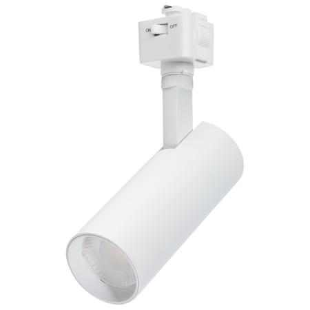 Nuvo 10W LED Track Head 36 Degree Beam Spread J-Style Track 5 CCT Selectable Matte White Finish TH5001